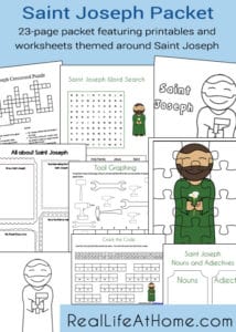 St. Joseph’s Feast Day Printables For Kids!