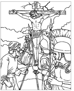Crucifixion Coloring Sheet Crucifixion Coloring Sheet.