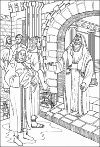 Presentation in the Temple Coloring Sheet Presentation in the Temple Coloring Sheet.