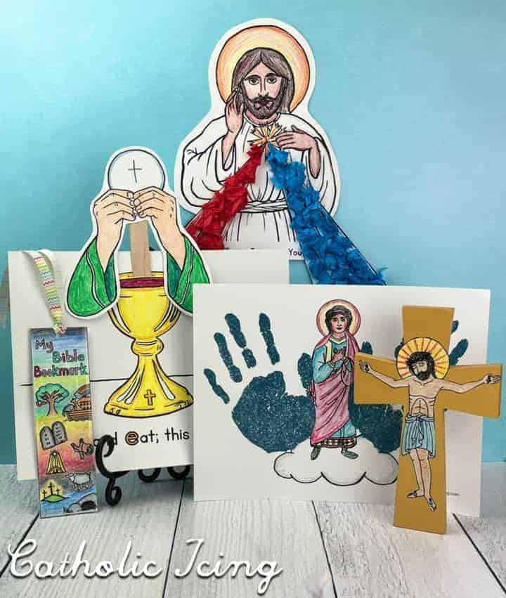 Catholic ABCs Crafts for A - E