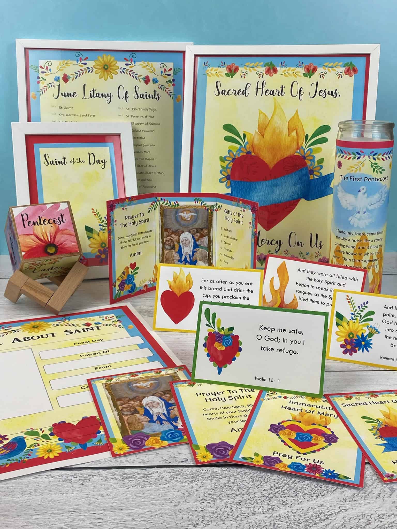 A Sample of Some of the June 2022 Printables from the Catholic Icing Monthly Membership Some of the June 2022 Home Altar Printables from the Catholic Icing Monthly Membership.