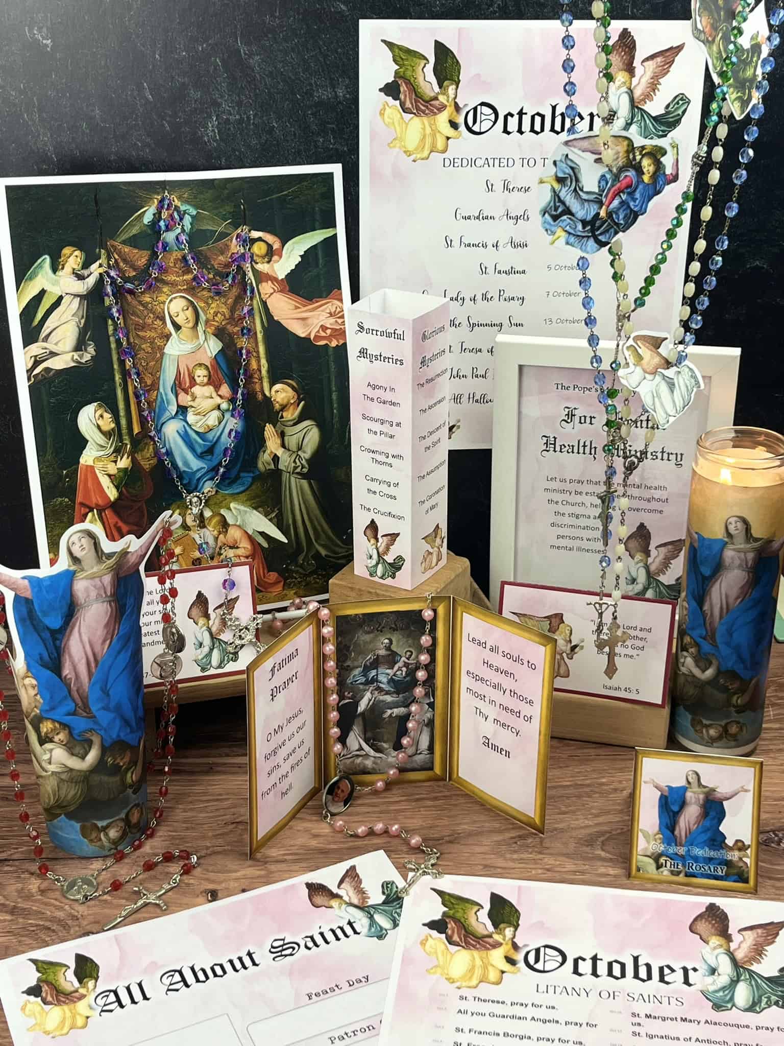 October Home Altar Printables from the Catholic Icing Monthly Membership October Home Altar Printables from the Catholic Icing Monthly Membership.